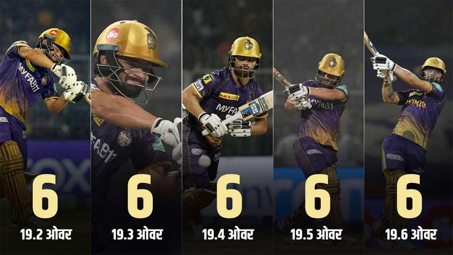 KKR आईपीएल में दिनदहाड़े डकैती में रिंकु सिंह (Rinku Singh) ने आखिरी 5 गेंदों पर जड़े 5 छक्के (IPL) इतिहासिक